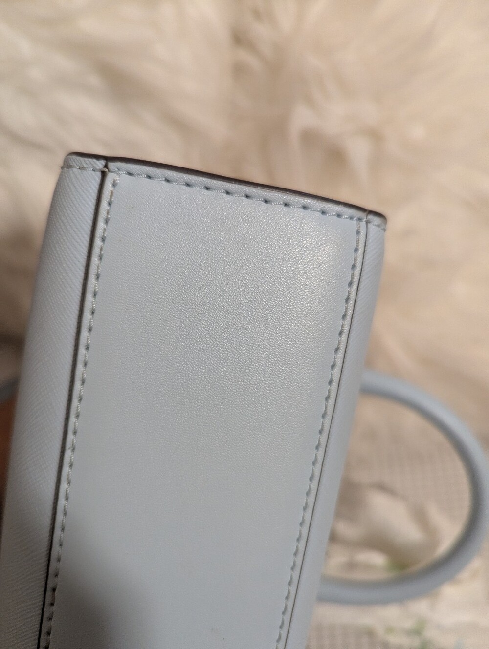 Michael Kors Pale Blue Saffiano Leather Satchel with Removable Strap - Picture 3 of 7